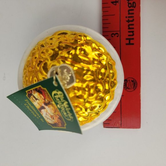 Mac and Cheese Glass Blown Ornaments Old World Christmas Set of Six Boxed - Picture 7 of 9